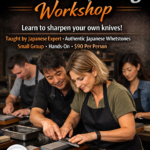 Japanese Knife Sharpening Experience on 07/April/2026(Tue)
